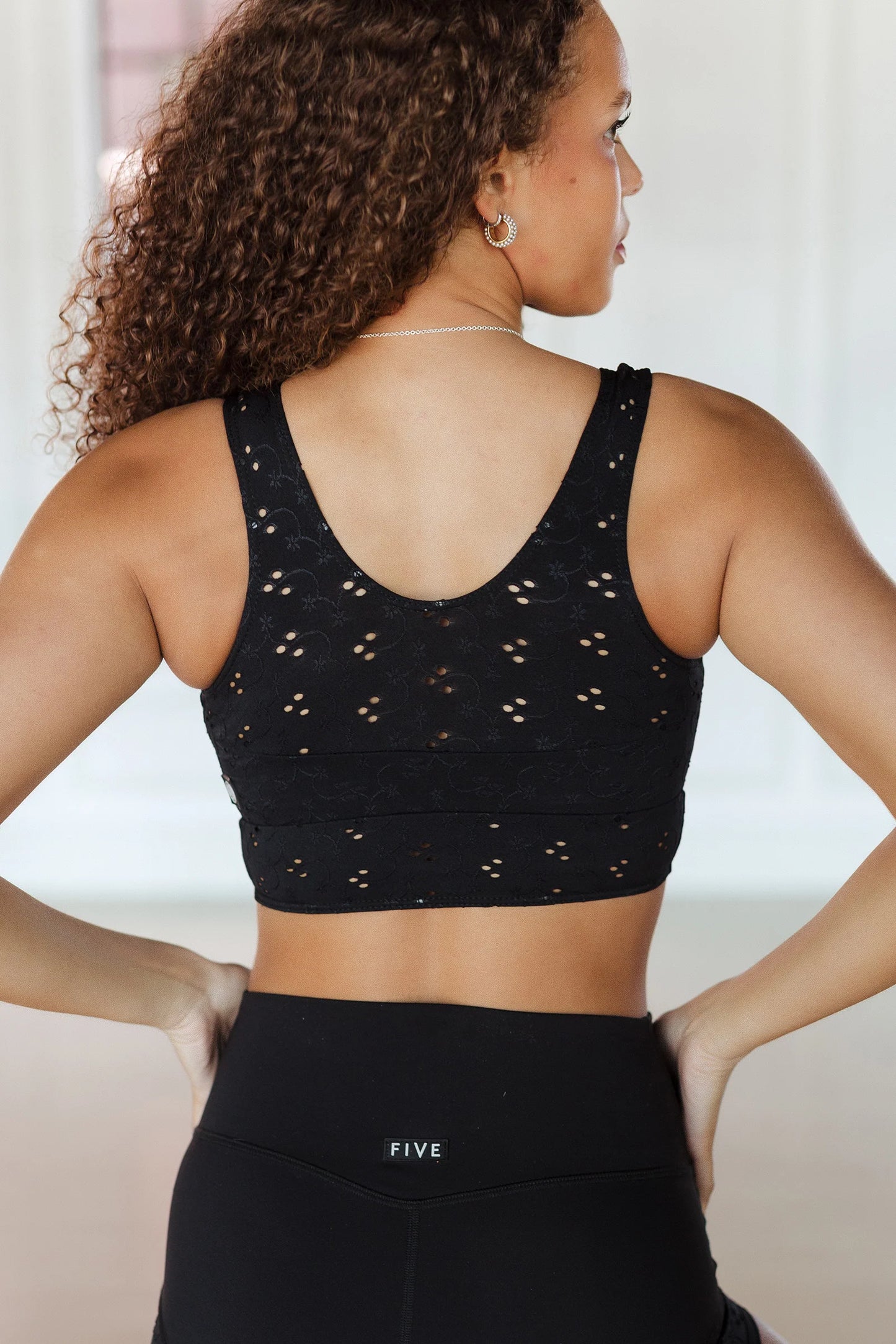 Five Inhale Eyelet Bra Top
