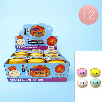 12PCS - Mystery Squishy Dumpling Stress Relief Squeeze Toy