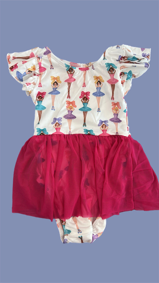 Ballerina Bows Twirl Leotard