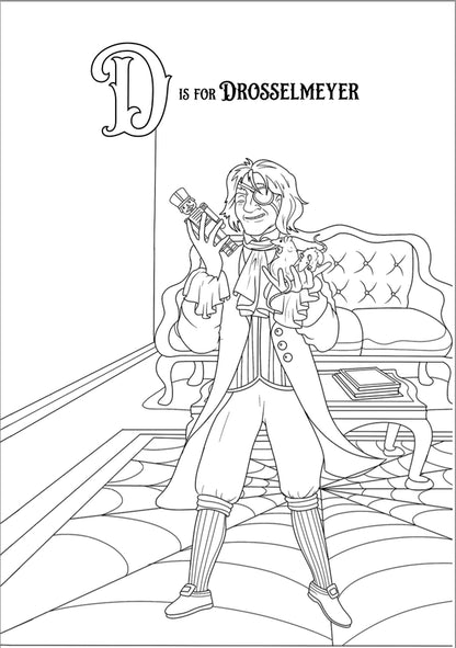 Nutcracker Enchanted Alphabet Coloring Book