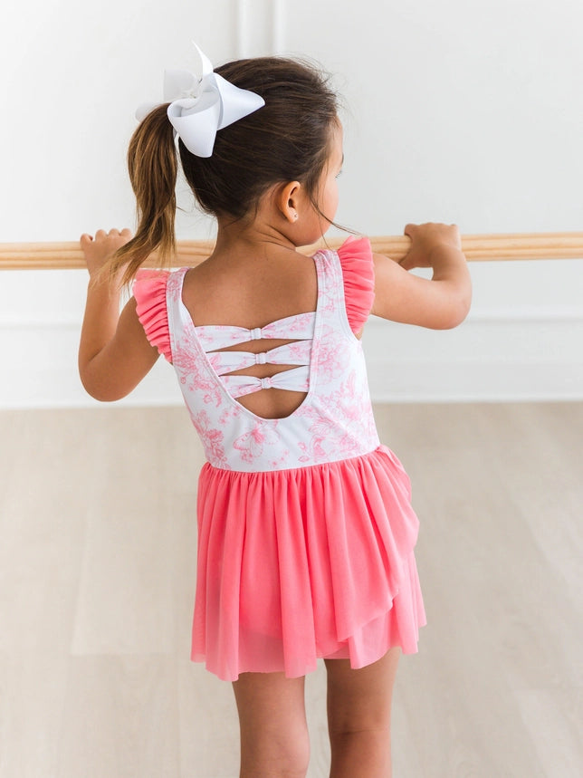 Butterfly Garden Flutter Sleeve Leotard
