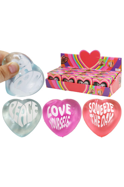 Heart Positive Message Squishy