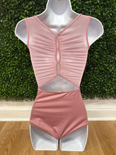 Load image into Gallery viewer, Wildflower Marigold Mesh Back Leotard #12088
