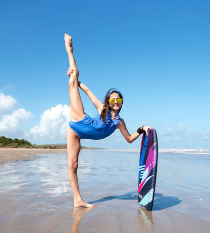 Belles Ruffle Blue Leotard