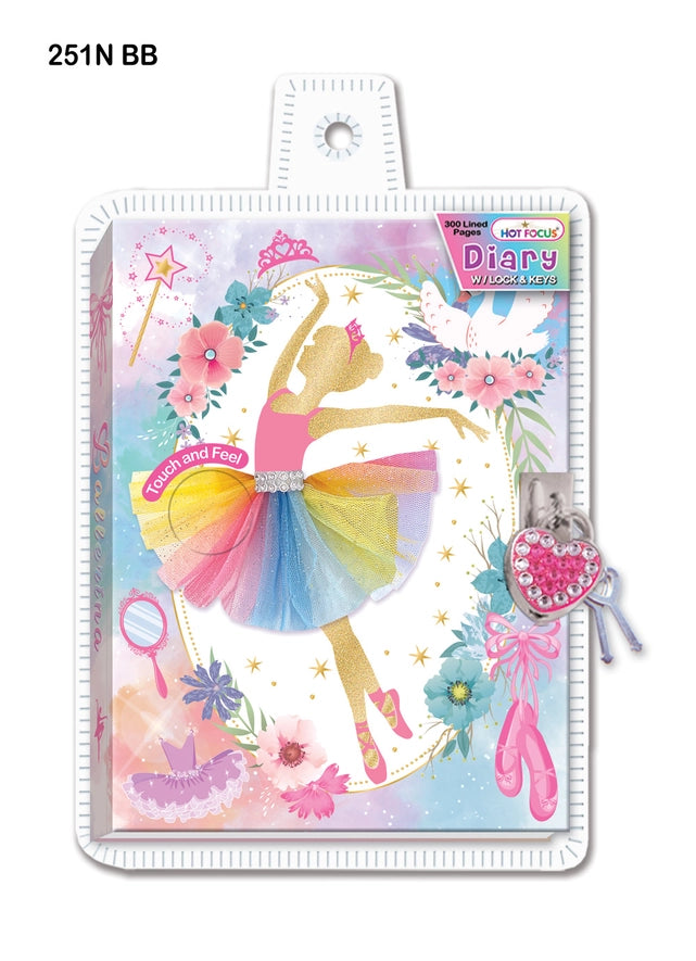 Ballerina Diary with Lock & Key