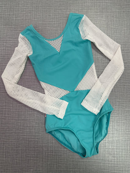 Demi Small Mesh Long Sleeve Leotard