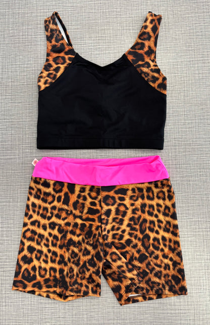 Demi Cheetah Tank & Short Set