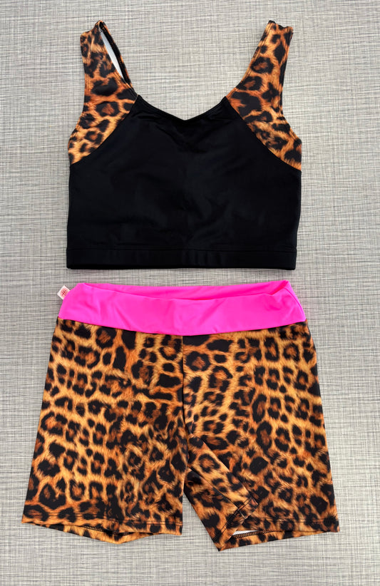 Demi Adult Cheetah Tank & Short Set
