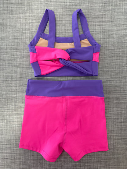 Color Block Tank Short Set