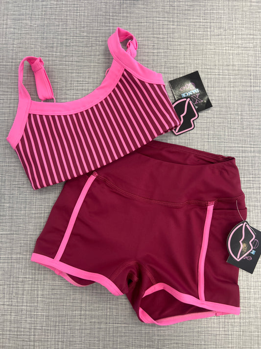 XO Pinstripe Short Set