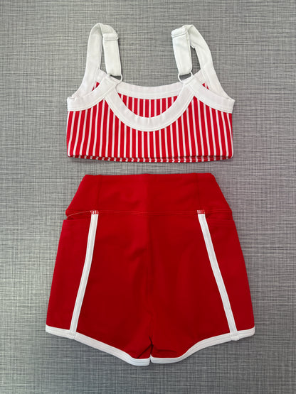 XO Pinstripe Short Set
