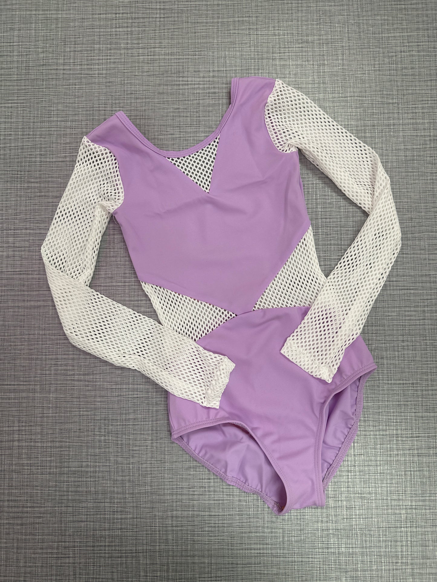 Demi Small Mesh Long Sleeve Leotard