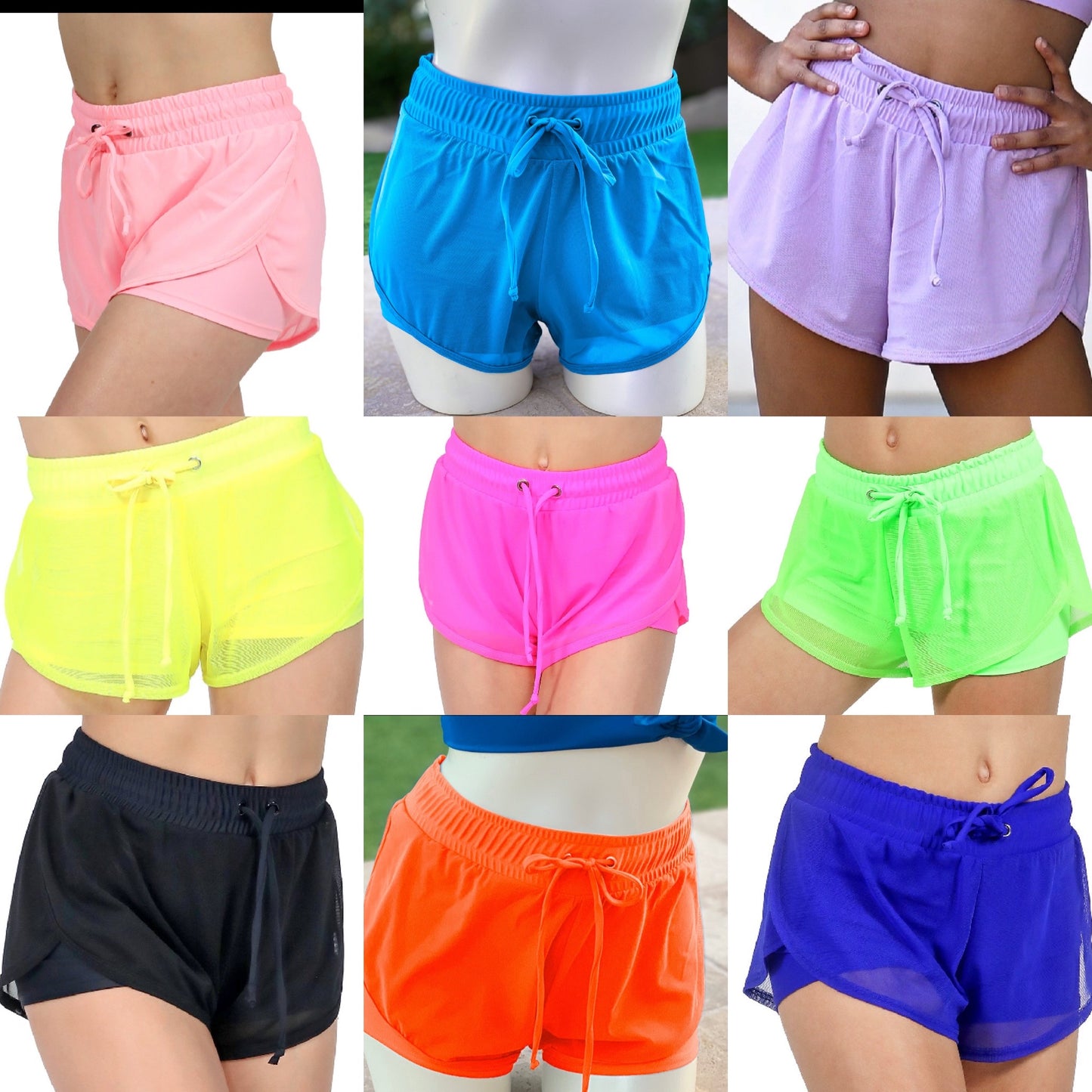 Fame Shorts (Matching Olivia, Criss Cross & Color Block Tops Sold Separately)