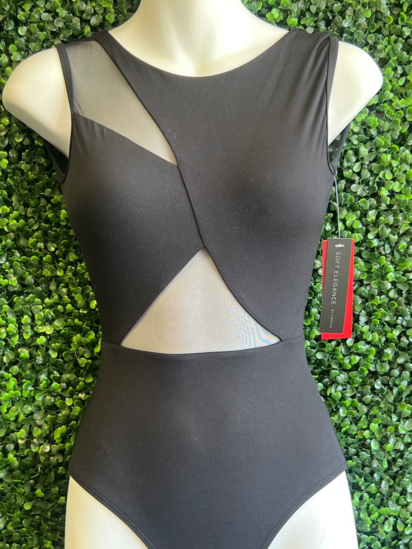 Soft Elegance Asymmetrical Boat Neck Leotard #EL106