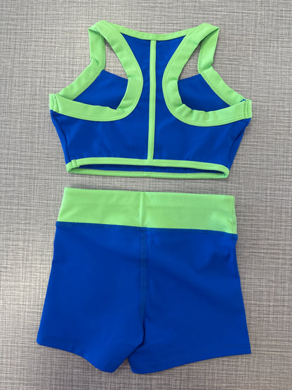 Halter 2-Tone Short Set