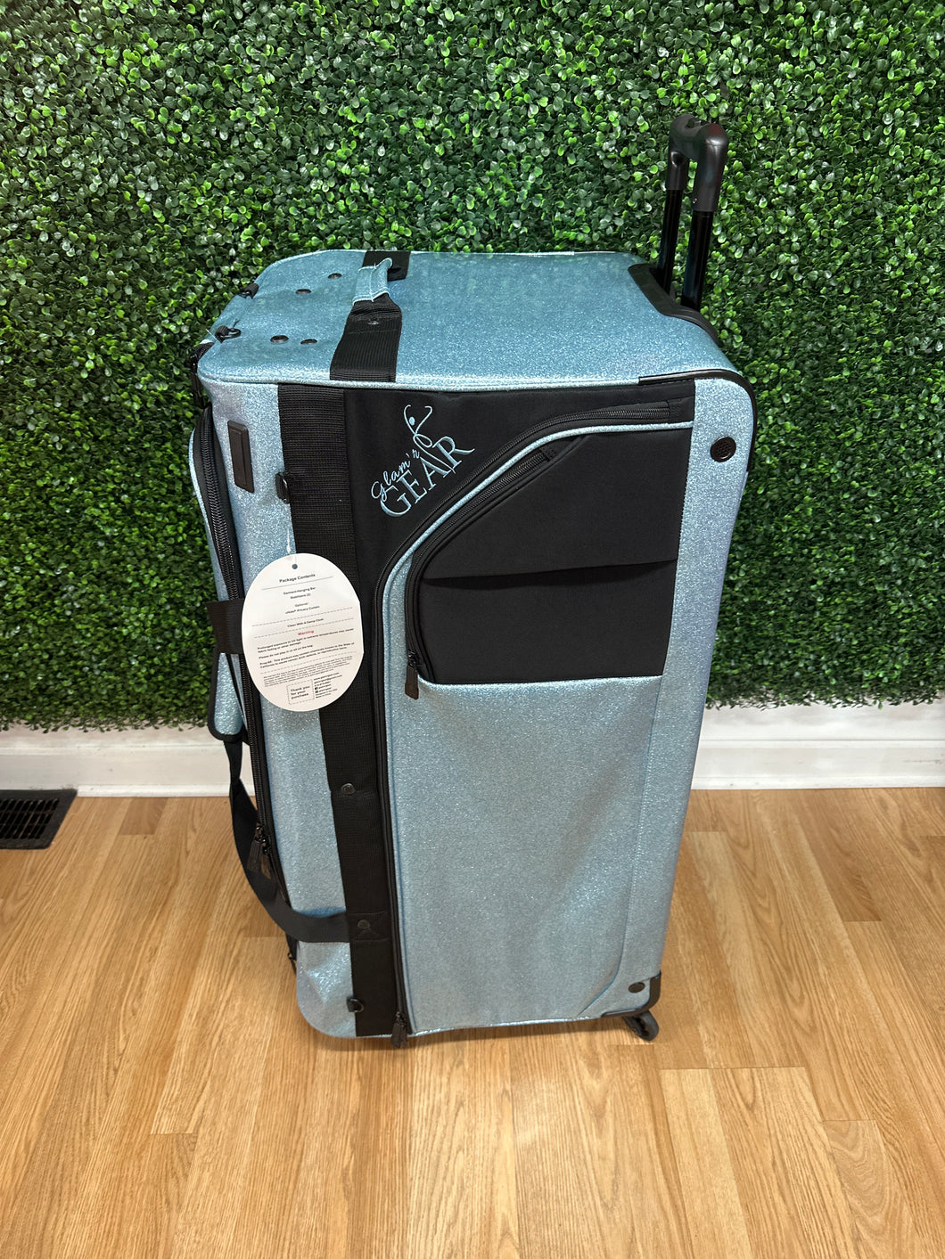 Factory 2nd Large Light Blue Sparkle Large Glam'r Gear Bag