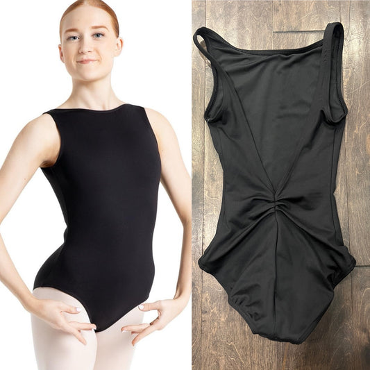 Low V Back Black Leotard SE1009 *