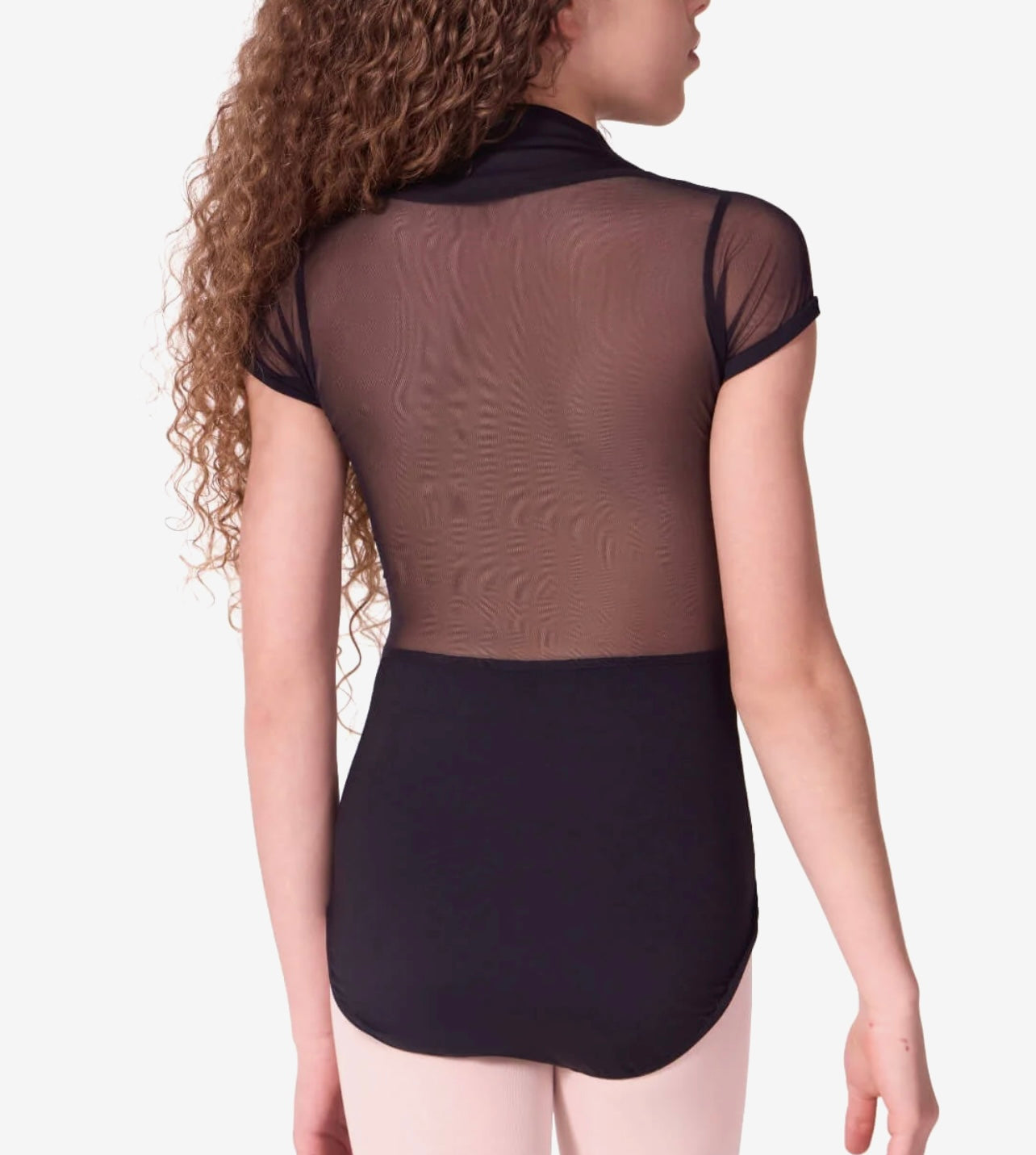 Soft Elegance Corset Short Sleeve Leotard #EL108