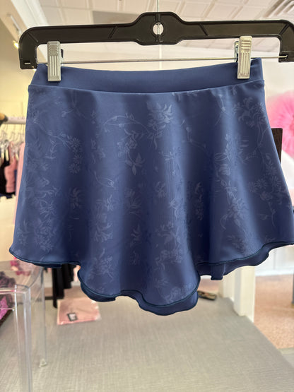 Eclipse Blue Mesh Printed Skirt #10004