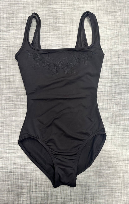Floral Mesh Back Tank Leotard #50010