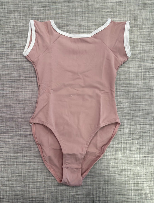 Short Sleeve Leotard with Trim