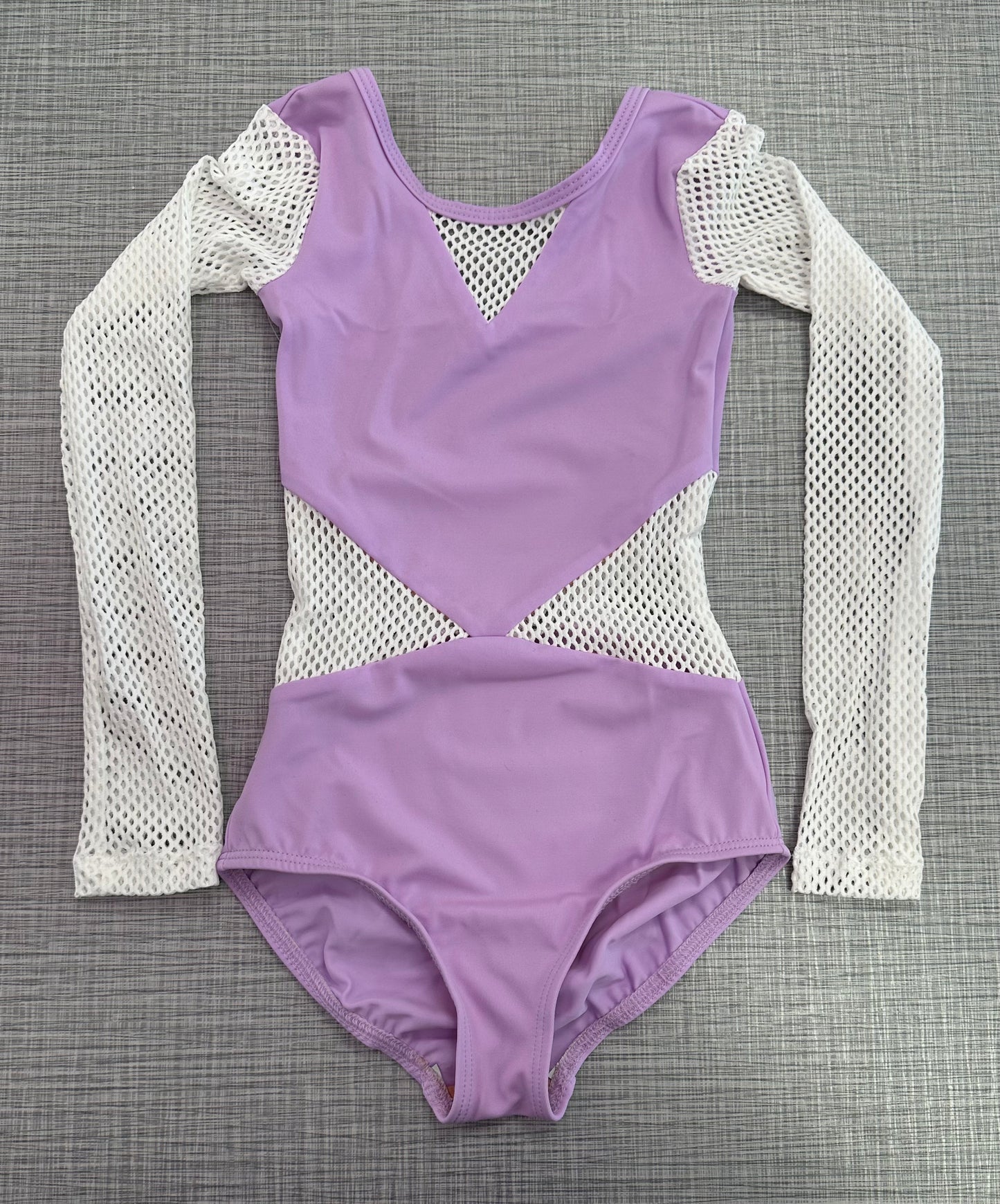 Demi Small Mesh Long Sleeve Leotard