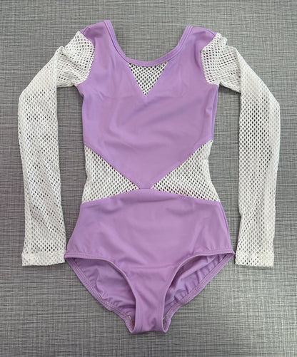 Demi Small Mesh Long Sleeve Leotard