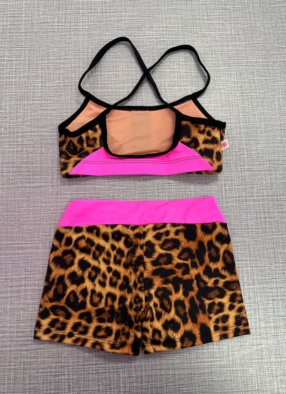 Custom Leopard Print Short Set