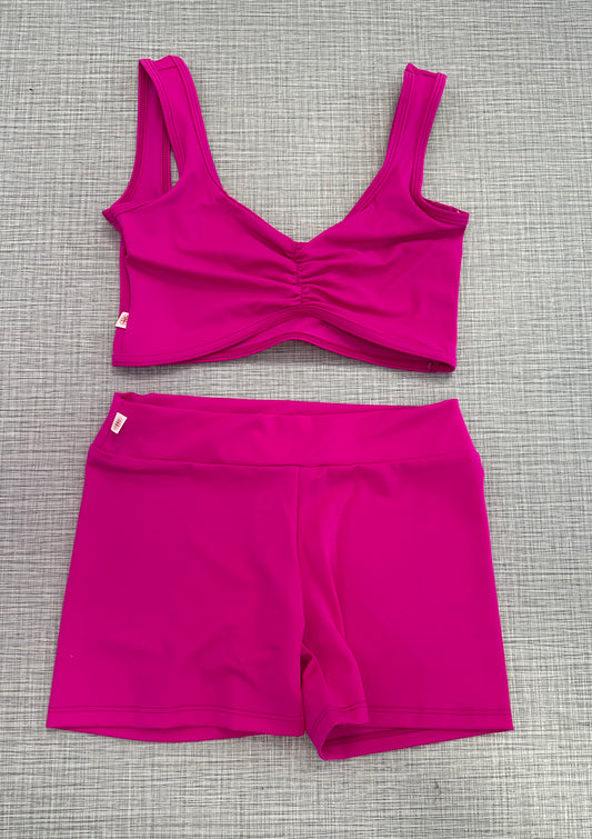 Demi Pinch Solid Short Set *
