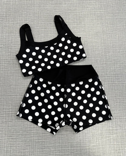 PRE ORDER: Blk & Wht Polka Dot Separates