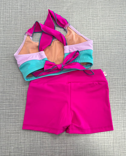 Demi Tie Back Tank Short Set