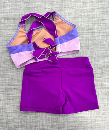Demi Tie Back Tank Short Set