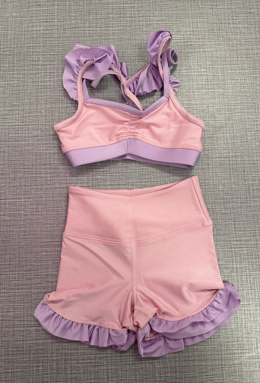 Twirl Bra & Ruffle Short Set