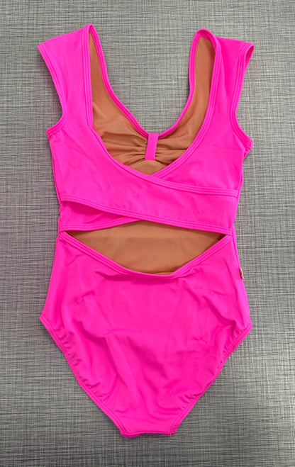 Demi Pinch Bow Front Leotard
