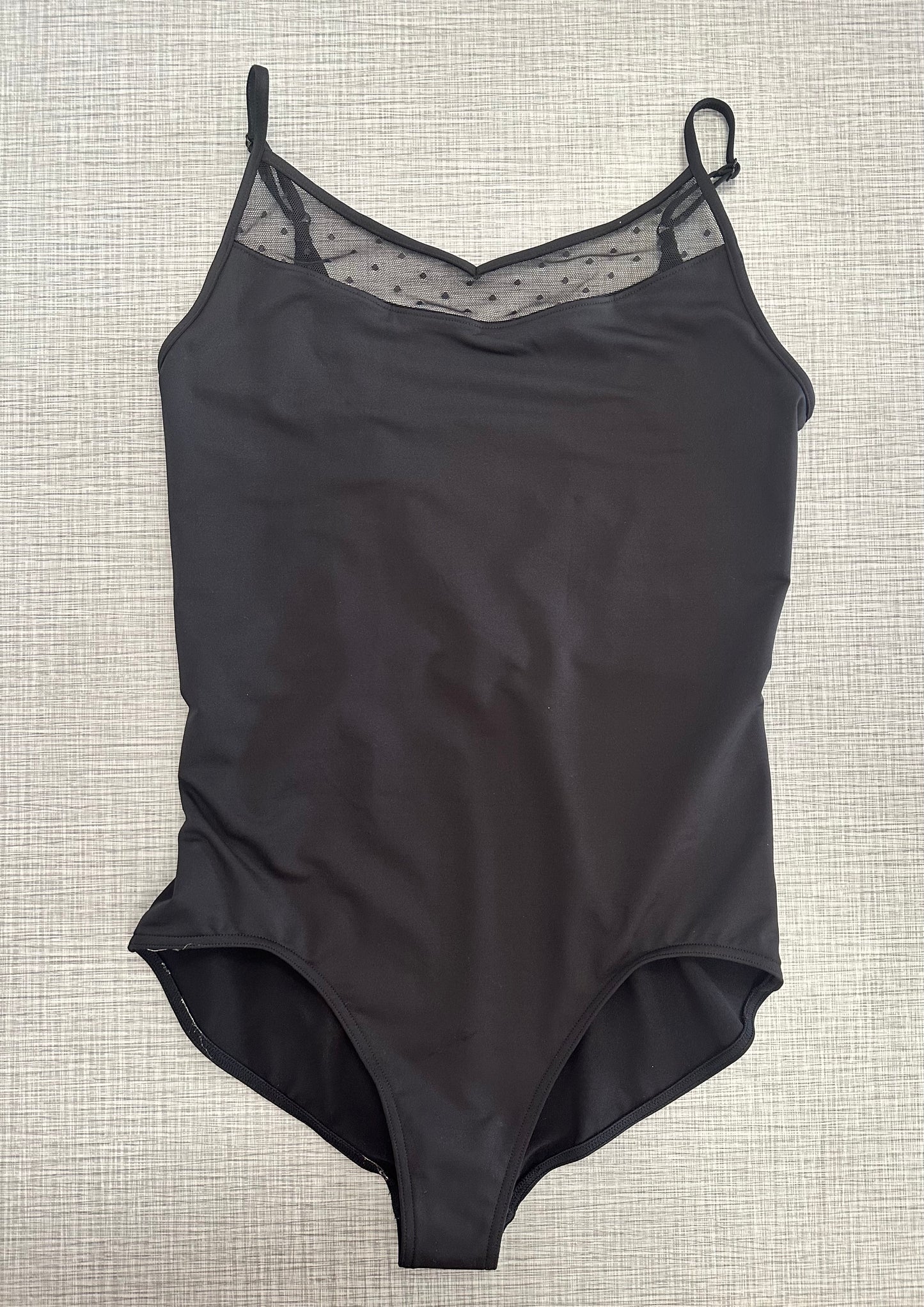 Polka Dot Mesh Leotard #12000