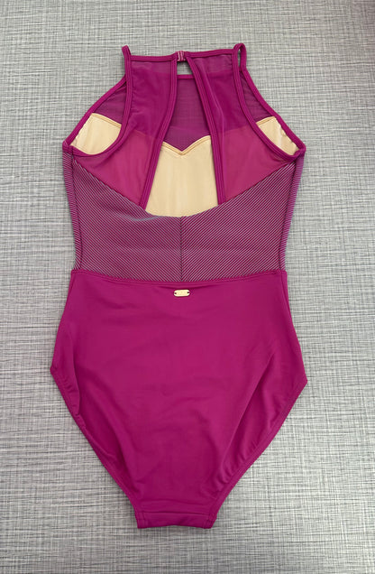 Stripe Halter Leotard #M40001
