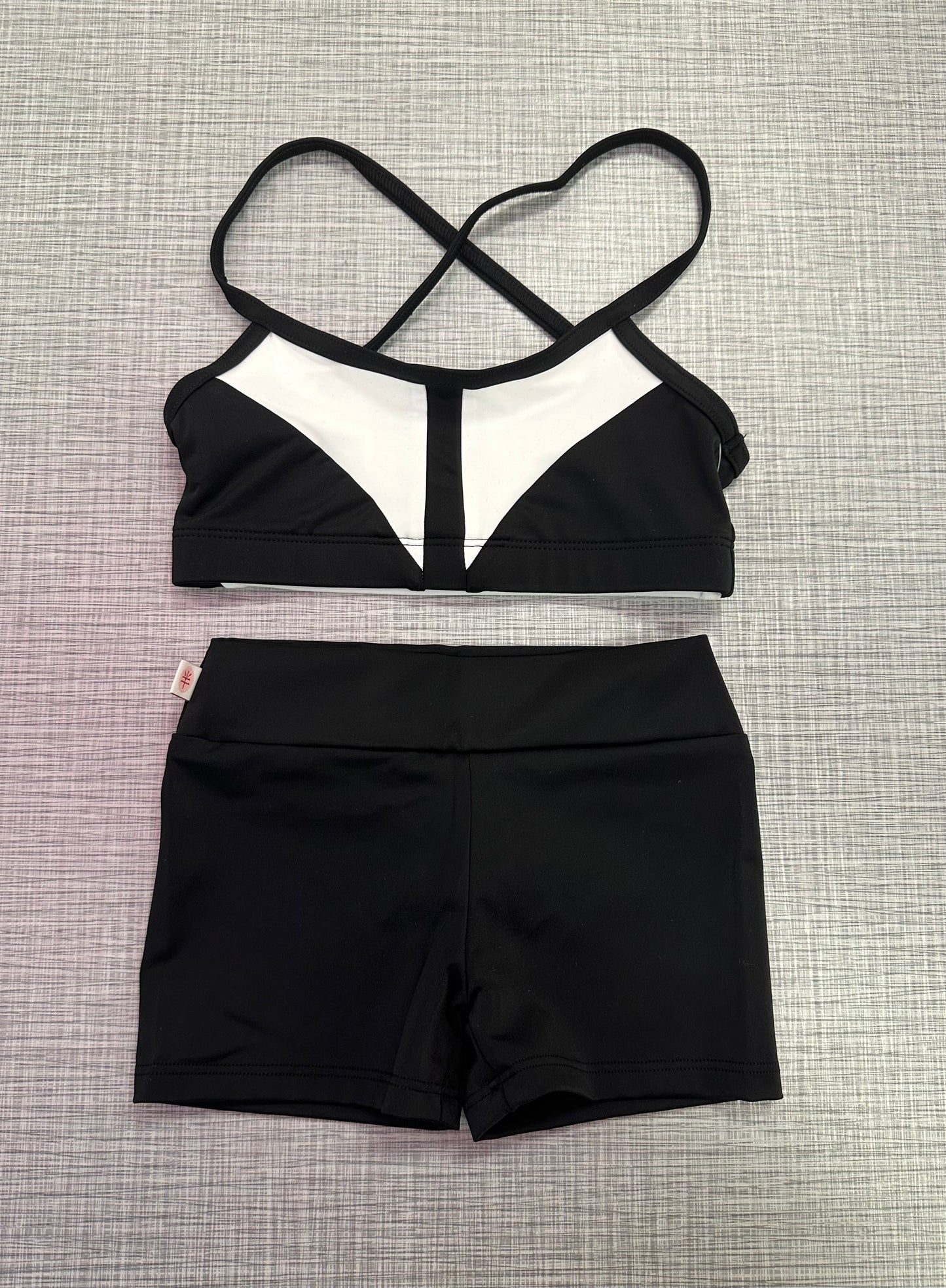 Demi Bra Top & Solid Short Set *