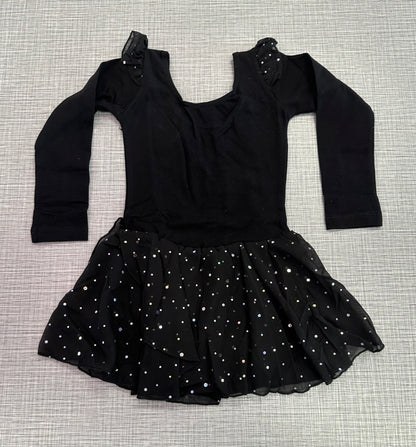 Long Sleeve Sequin Skirted Leotard