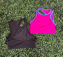 Load image into Gallery viewer, Demi Slanted Back Tank Top &amp; Wide Waist Band Bike Short Separates
