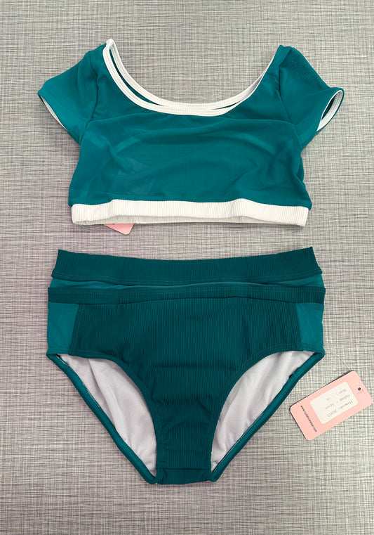 CY Jade Mesh Top & Mesh Band/Side Brief Set