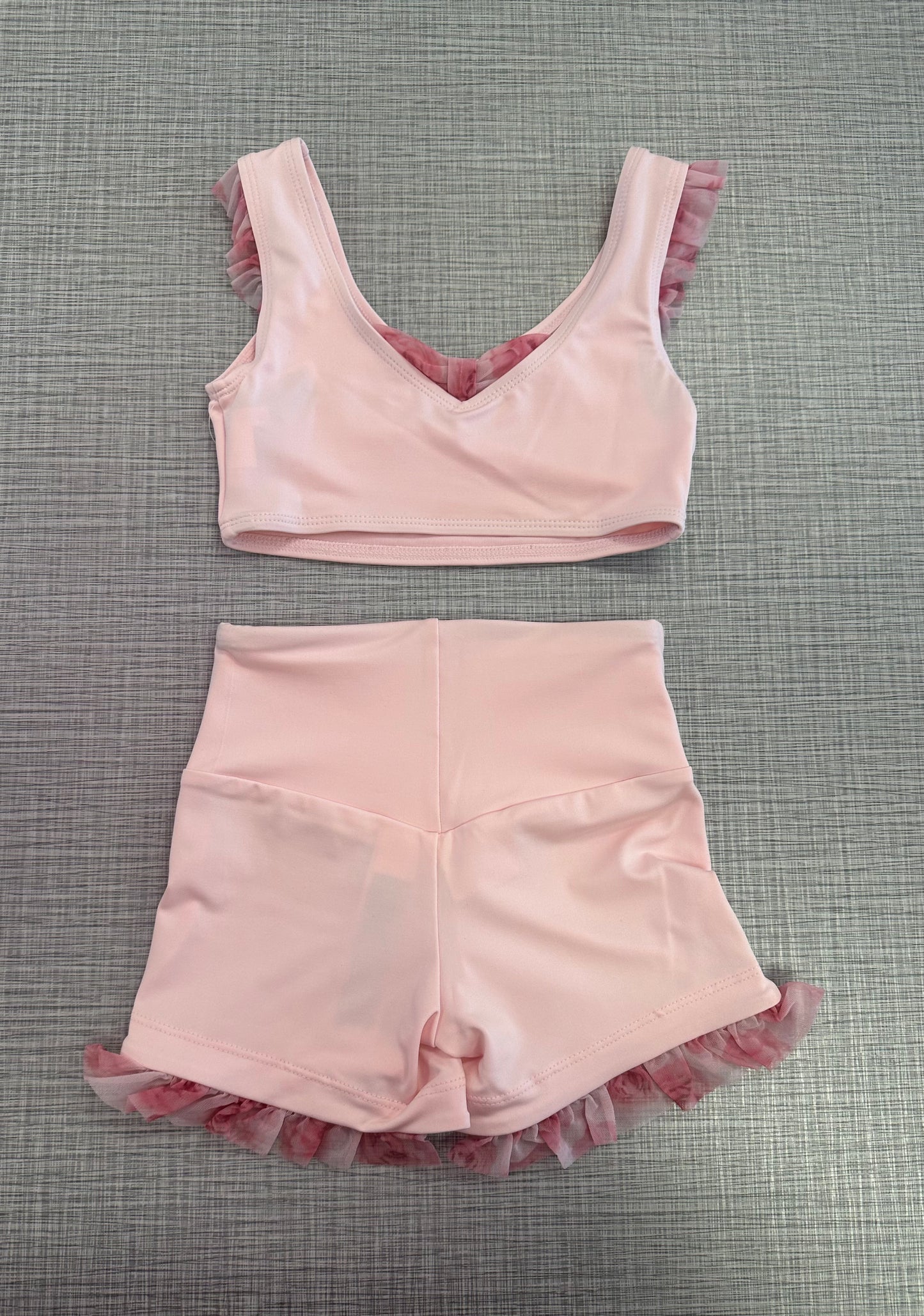 Rosy Top & Fleur Short Set