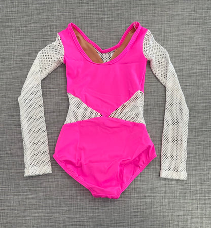 Demi Small Mesh Long Sleeve Leotard