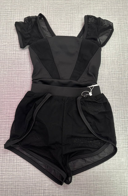 Gemstone Leotard Short Set
