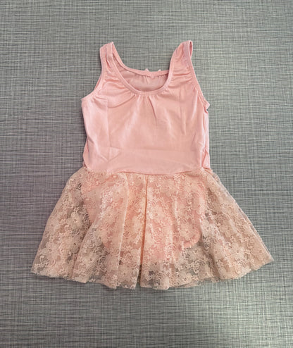 Tank Leotard w/ Lace Skirt