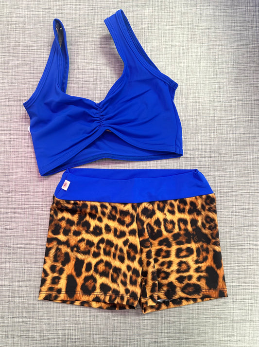 Demi Pinch Top & Cheetah Shorts