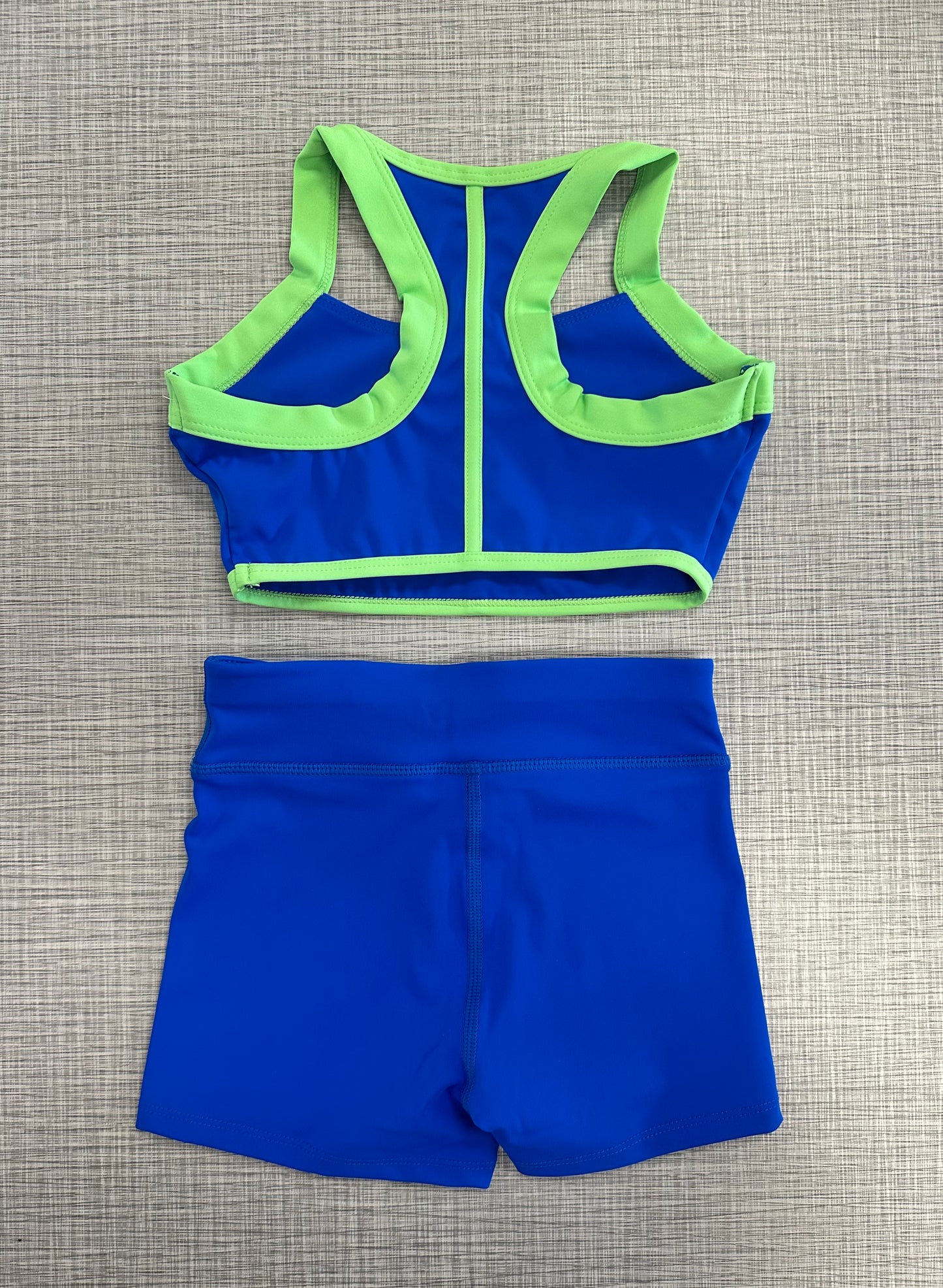 Halter 2-Tone Top & Solid Short Set