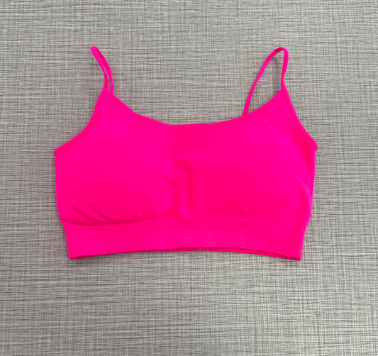 Hot Pink Padded Bra Top