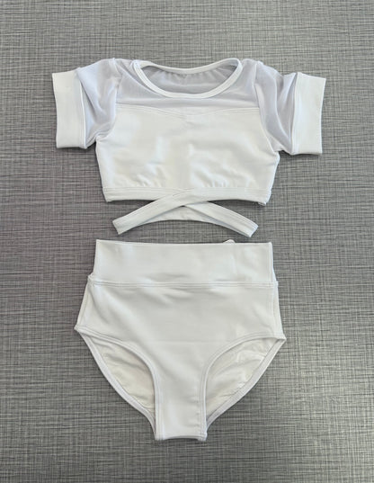 CY White Cap Sleeve Brief Set