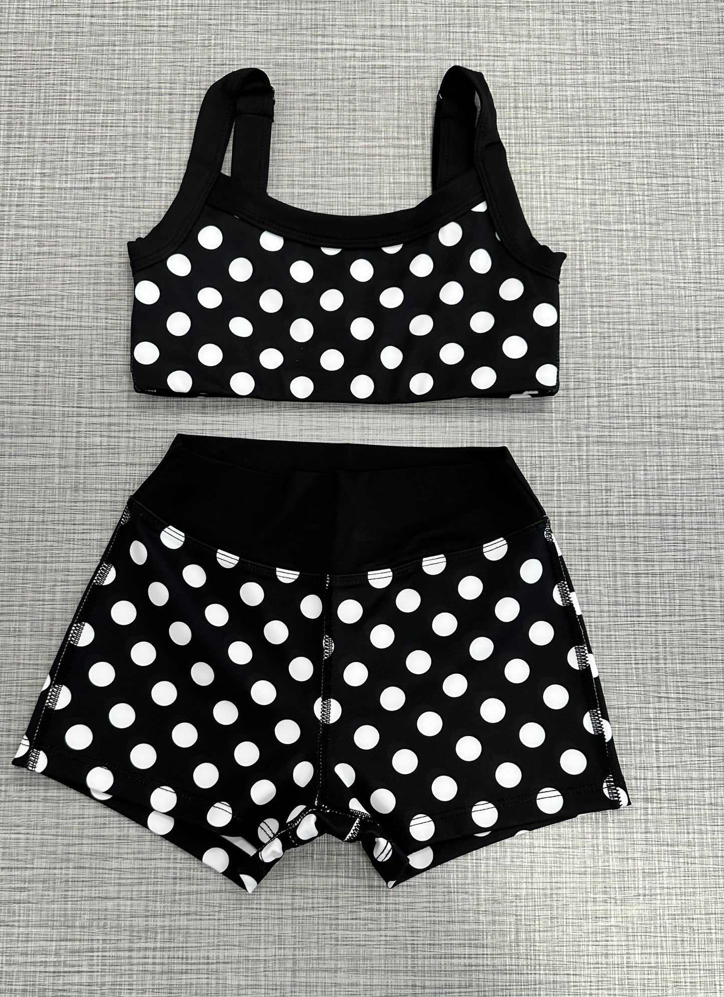 PRE ORDER: Blk & Wht Polka Dot Separates