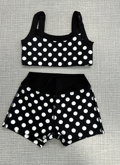 PRE ORDER: Blk & Wht Polka Dot Separates